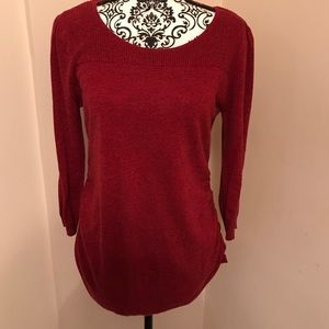 Red maternity sweater